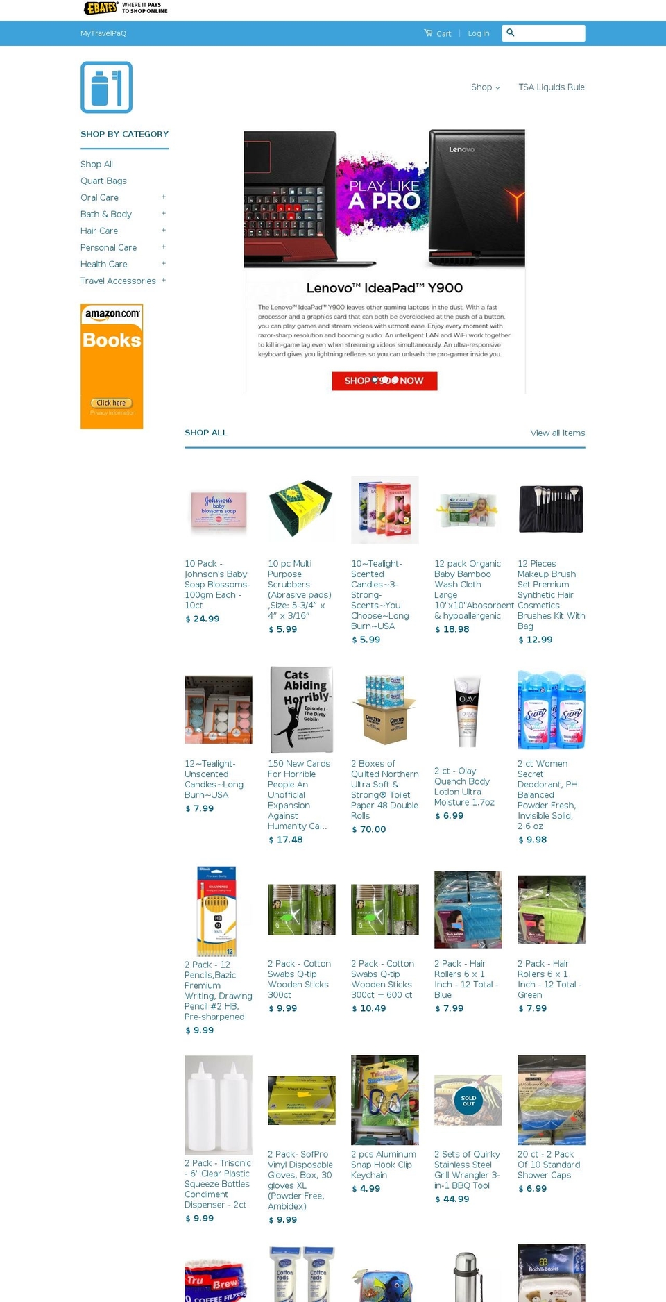 mytravelpaq.com — Shopify storefront screenshot