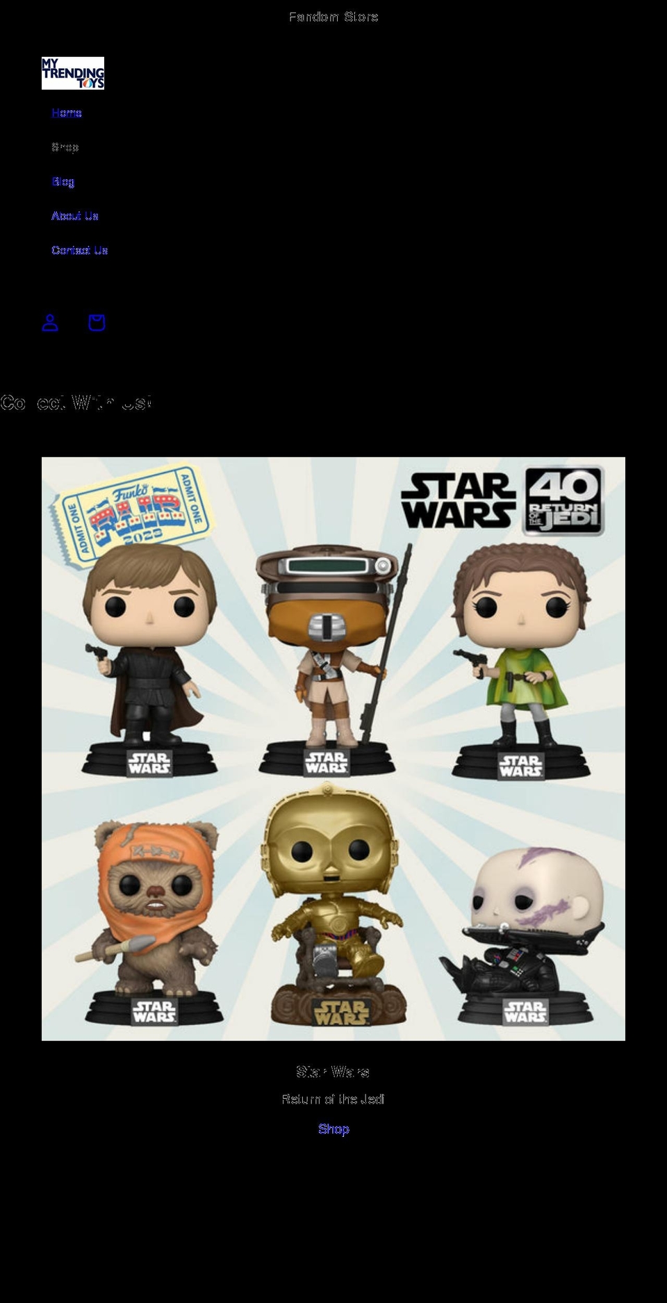 mytrendingtoys.com shopify website screenshot