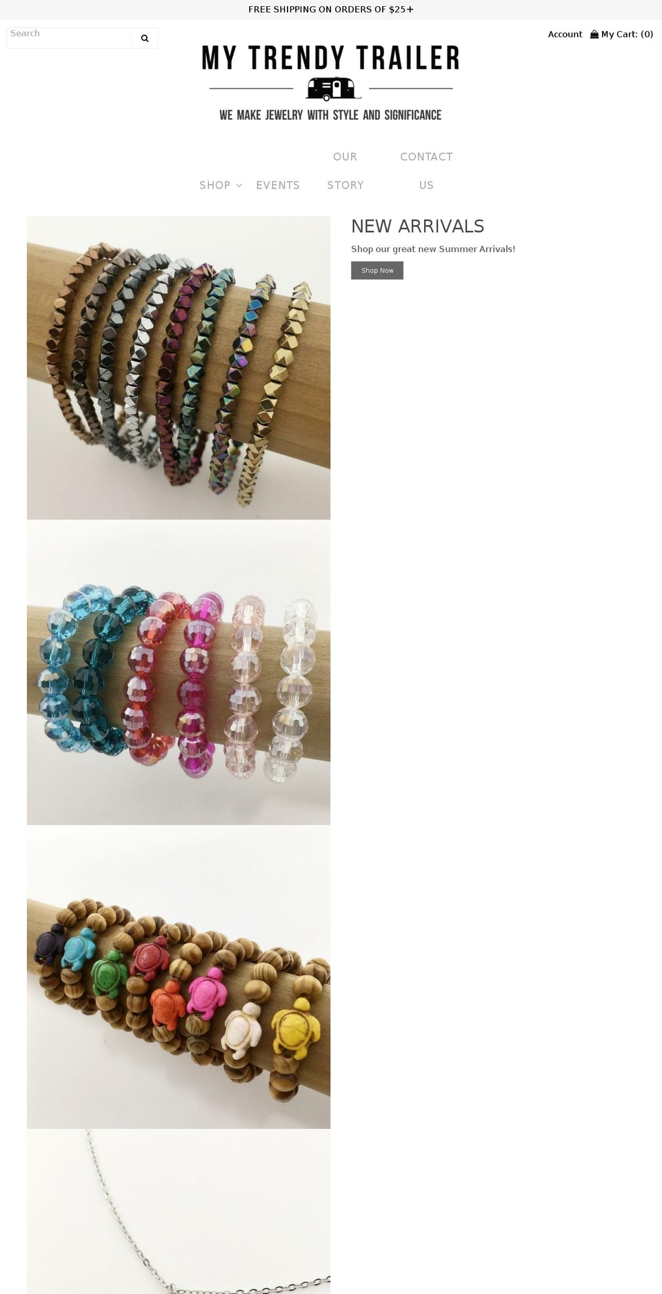 mytrendytrailer.com shopify website screenshot