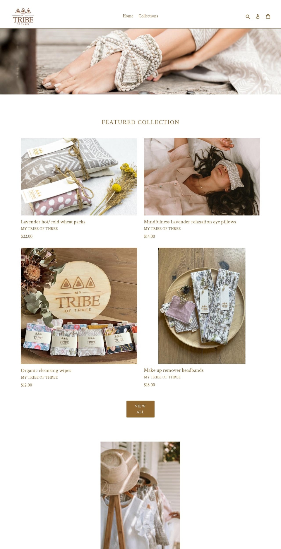 mytribeofthree.com.au shopify website screenshot