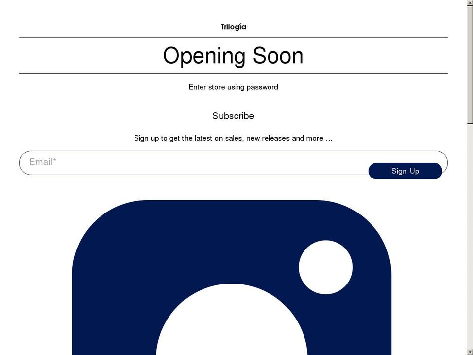mytrilogia.com shopify website screenshot