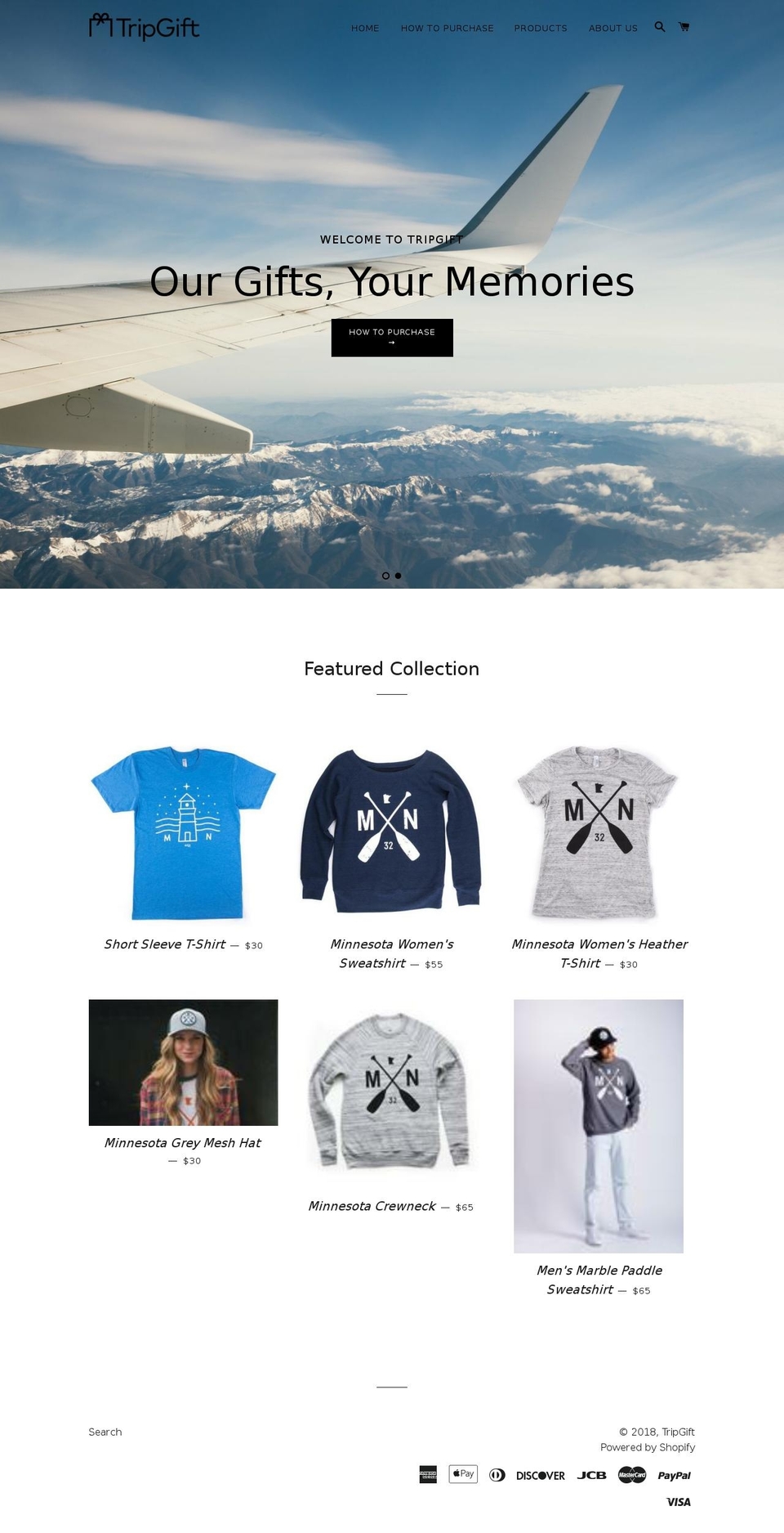 mytripgift.com — Shopify storefront screenshot
