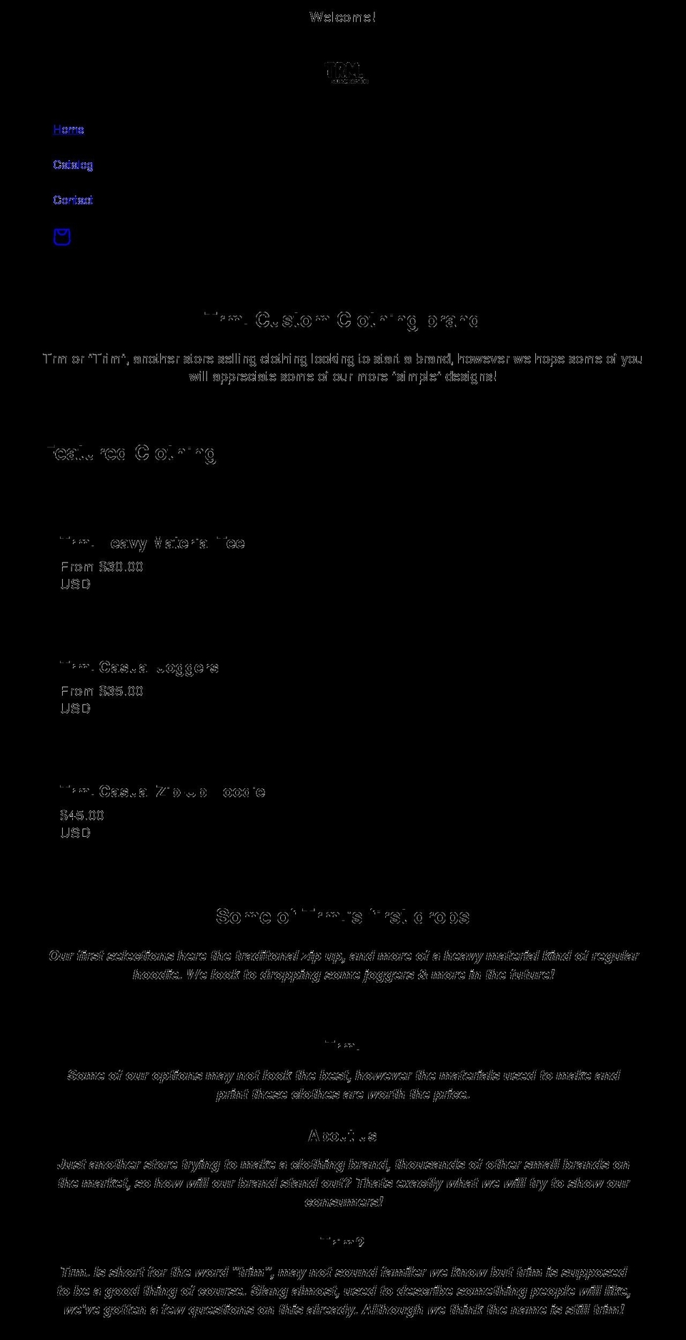 mytrm.com shopify website screenshot