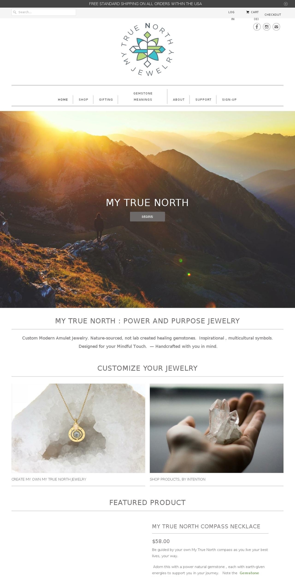 mytruenorthjewelry.com — Shopify storefront screenshot