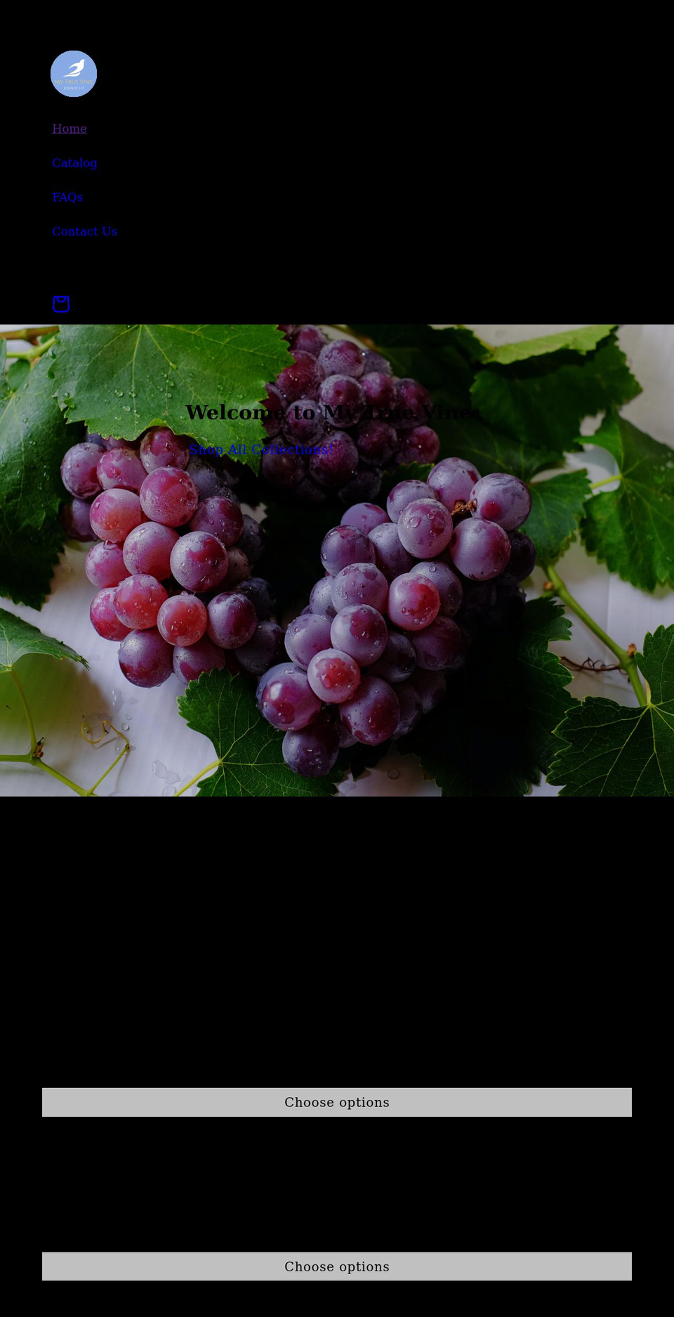 mytruevine.com shopify website screenshot