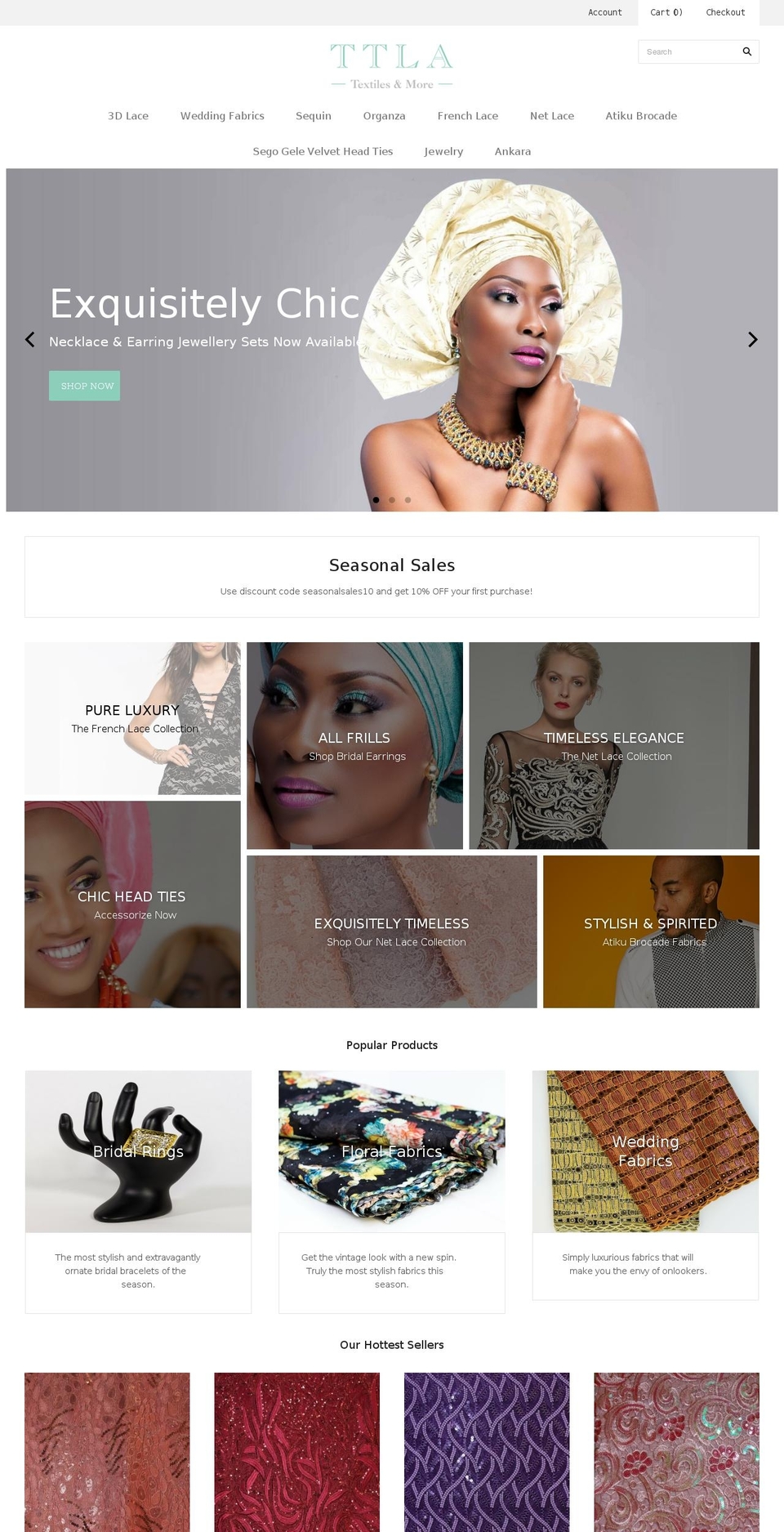 myttla.com — Shopify storefront screenshot