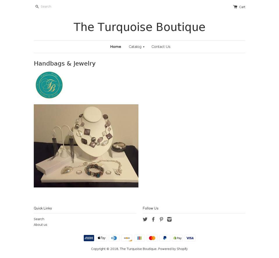 myturquoiseboutique.com — Shopify storefront screenshot