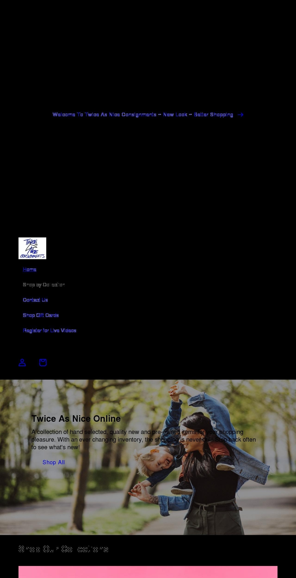 New Shopify Theme Shopify theme site example mytwiceasnice.com