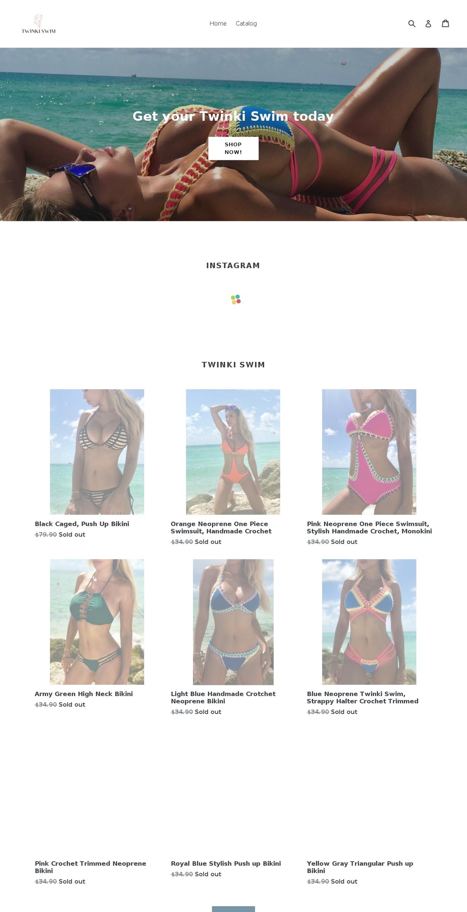 mytwinkiswim.com — Shopify storefront screenshot