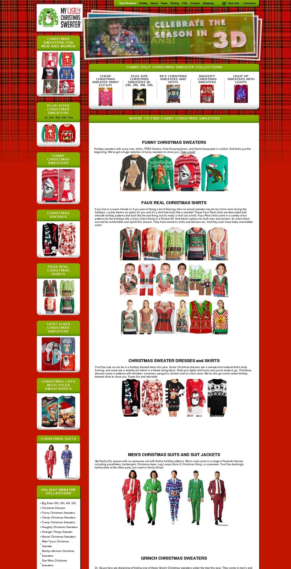 My Ugly Christmas Sweater Shopify theme site example myuglychristmassweater.com