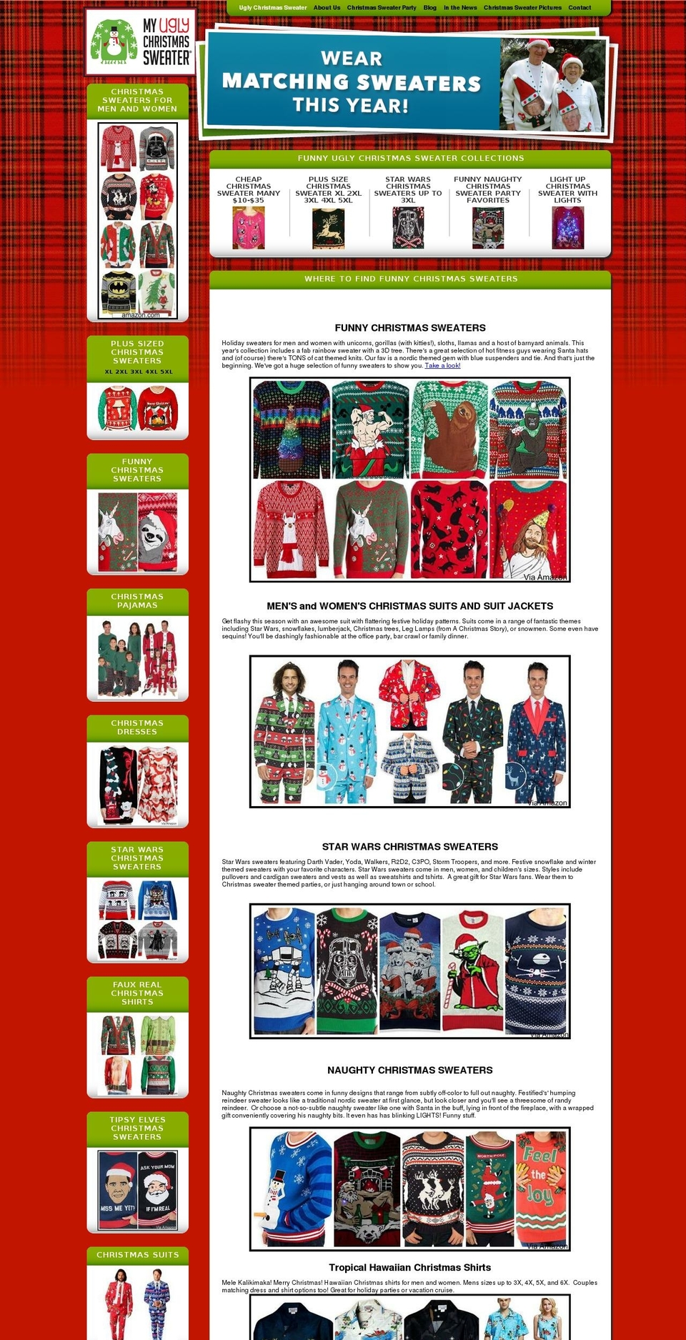 My Ugly Christmas Sweater Shopify theme site example myuglychristmassweaterparty.com
