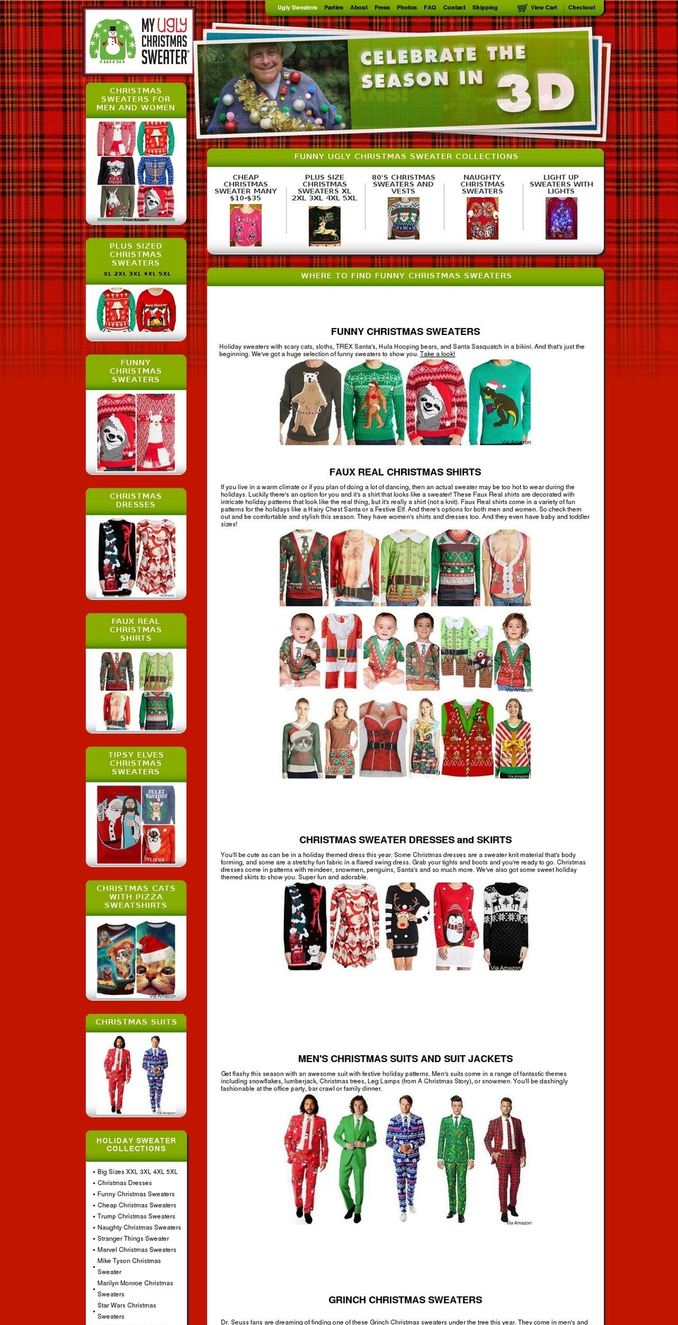 My Ugly Christmas Sweater Shopify theme site example myuglychristmassweaters.com