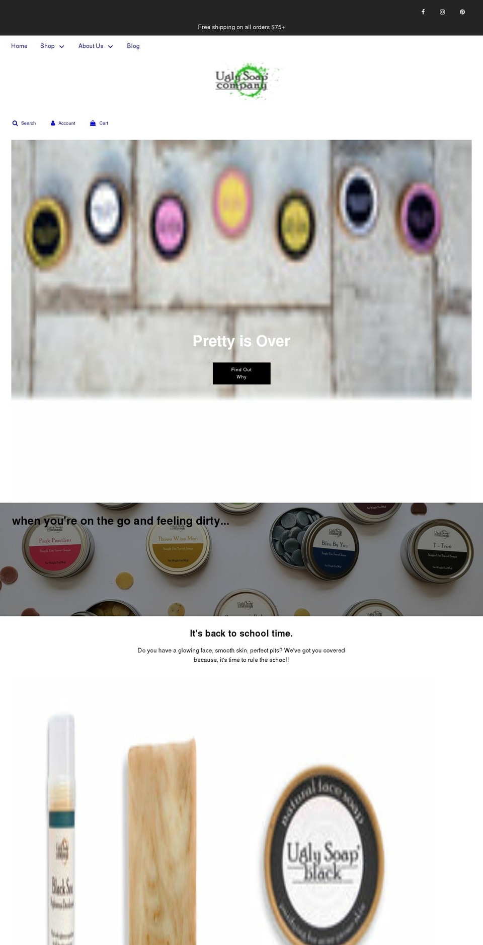 myuglysoap.com shopify website screenshot