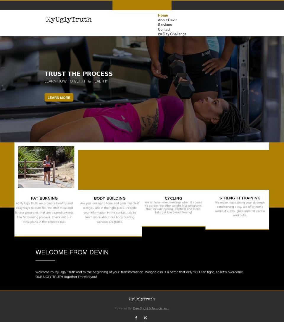 myuglytruth.com — Shopify storefront screenshot