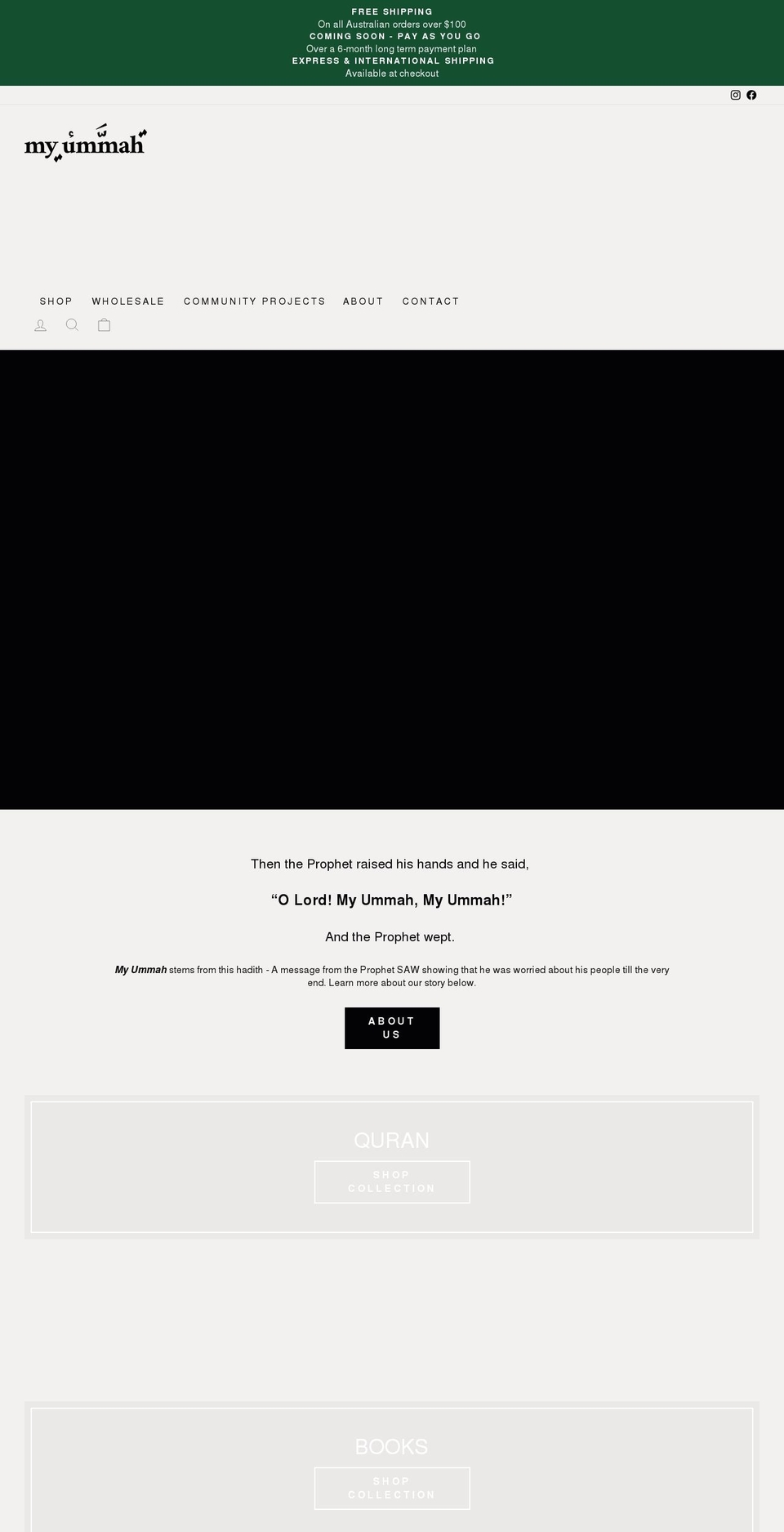 myummah.com.au shopify website screenshot