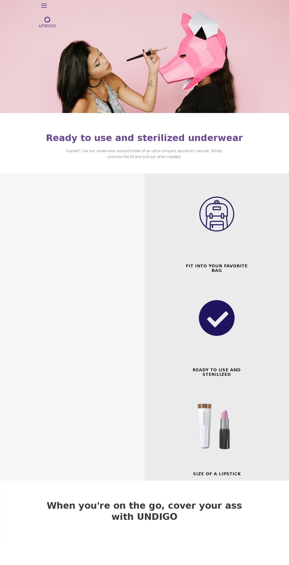myundigo.com — Shopify storefront screenshot