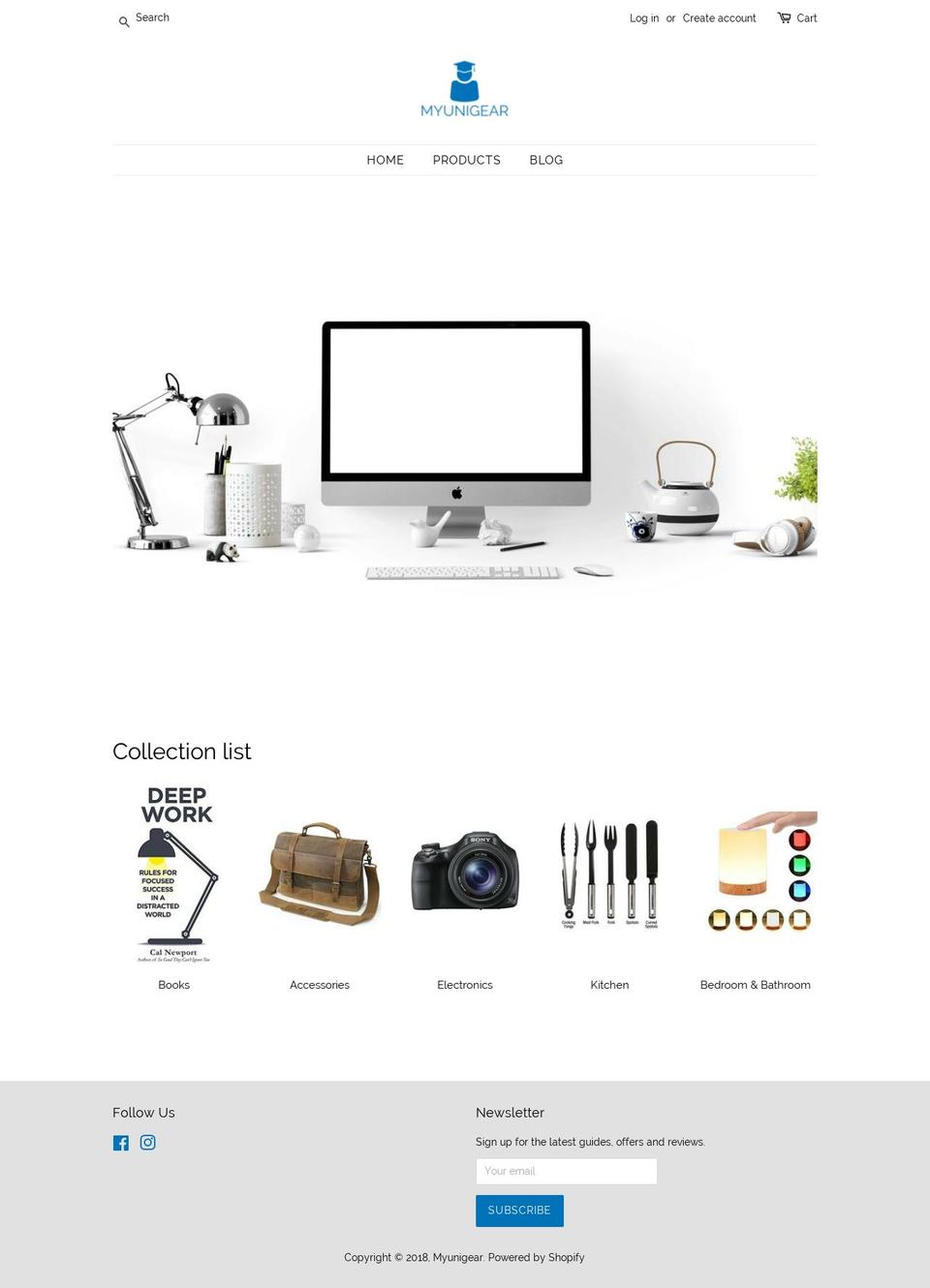 myunigear.com — Shopify storefront screenshot
