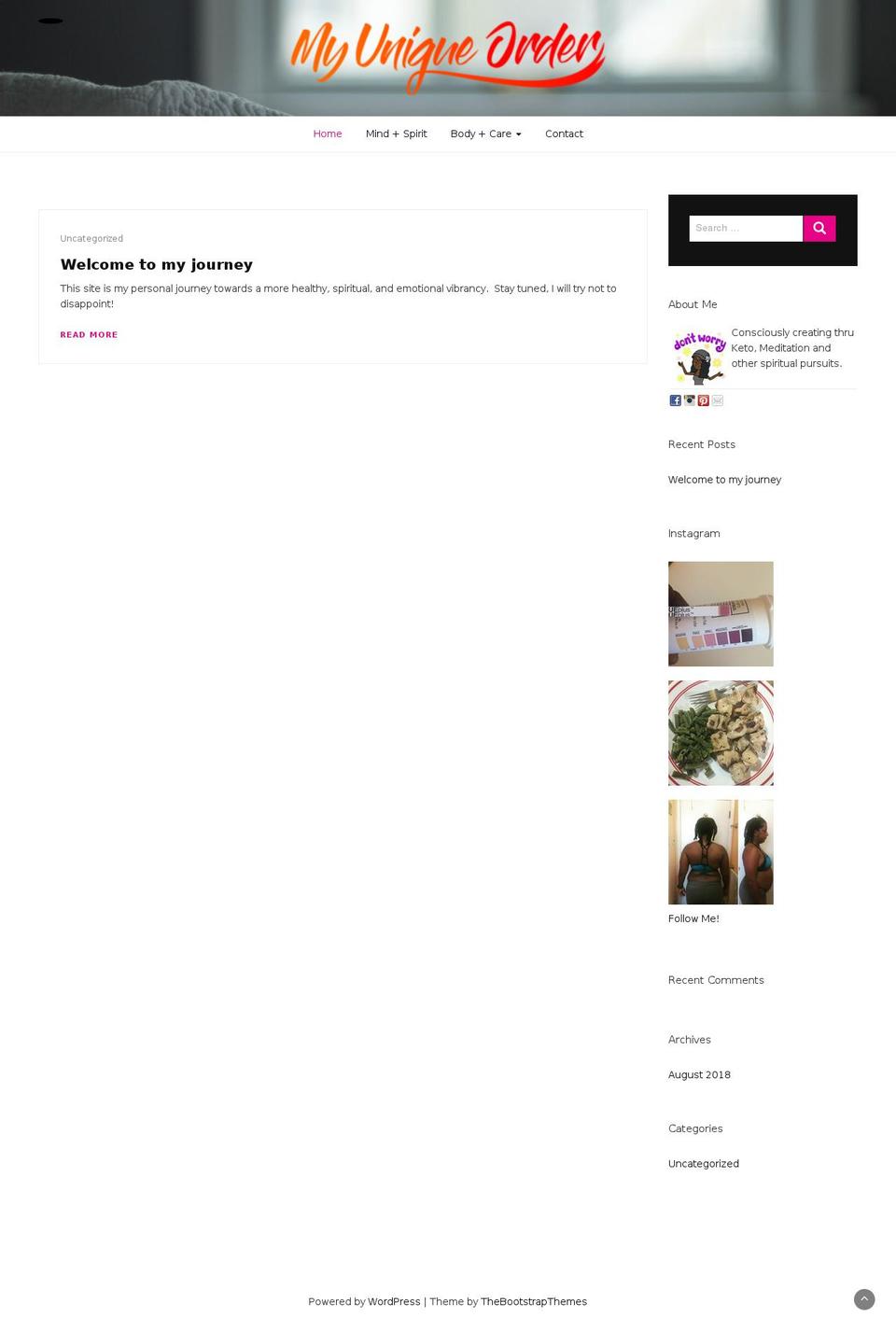 myuniqueorder.com — Shopify storefront screenshot