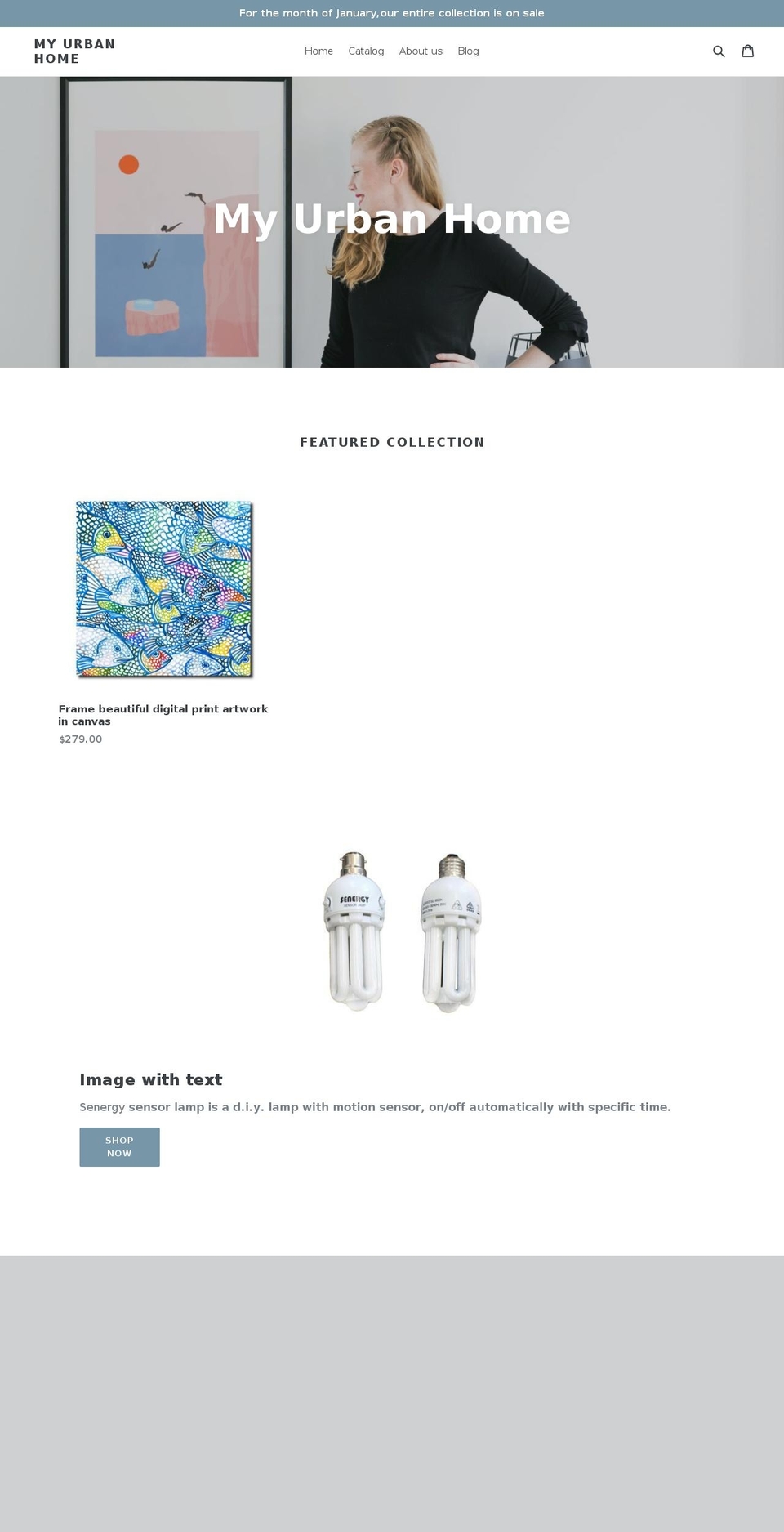 myurbanhome.com.au shopify website screenshot