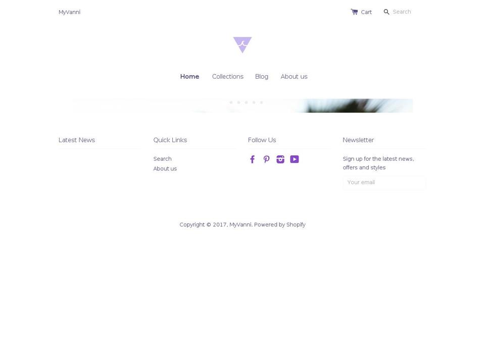 myvanni.com shopify website screenshot