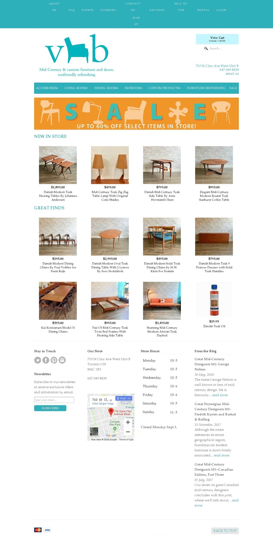 myvhb.com — Shopify storefront screenshot