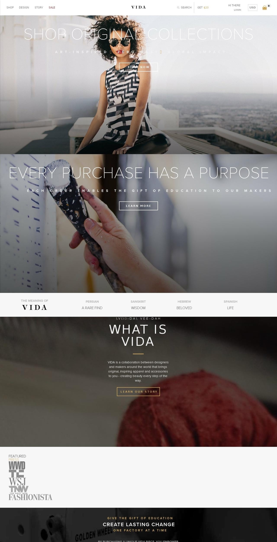 Copy of vida-launchpad Shopify theme site example myvidacollection.com