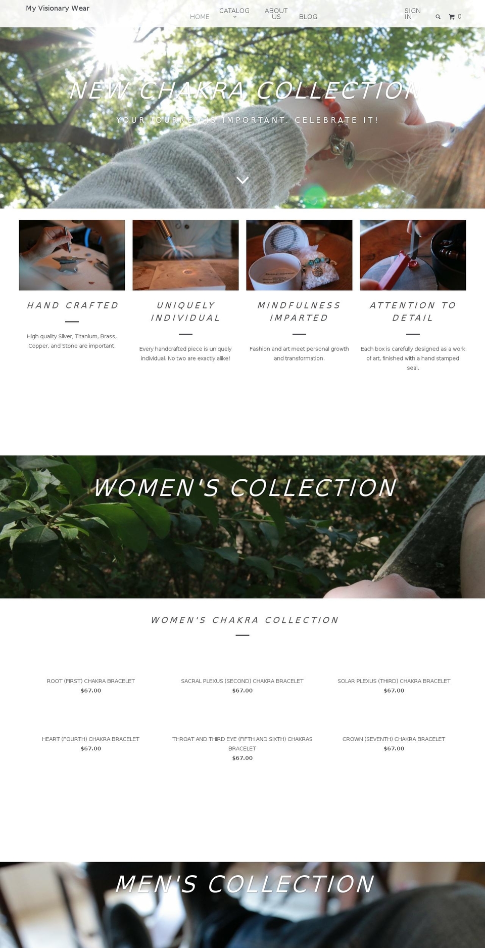 myvisionarywear.com shopify website screenshot