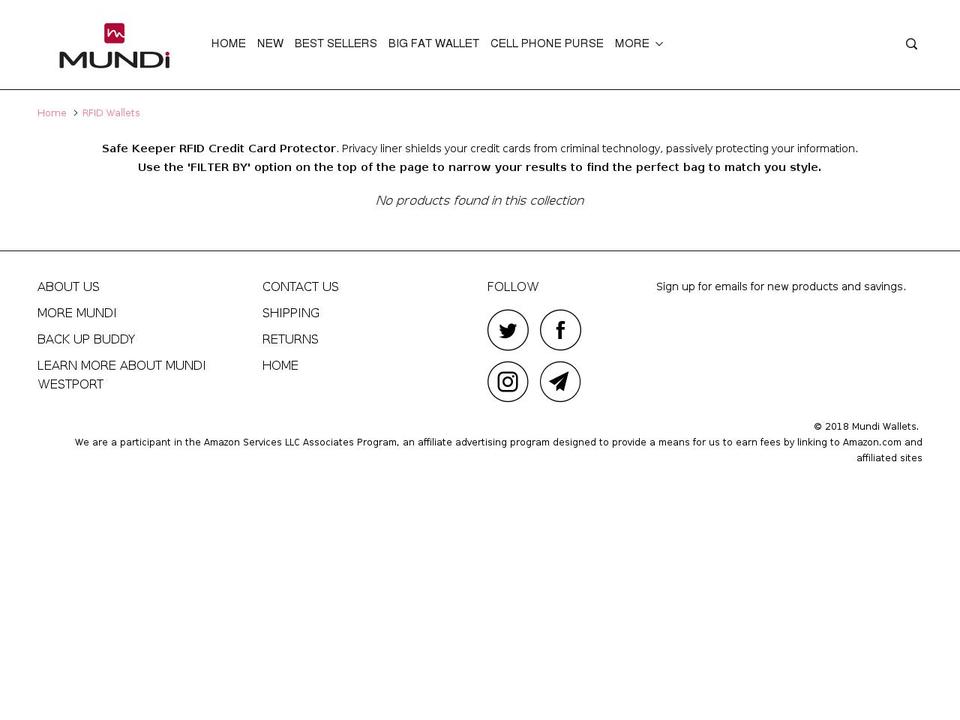 mywalletwiz.com — Shopify storefront screenshot