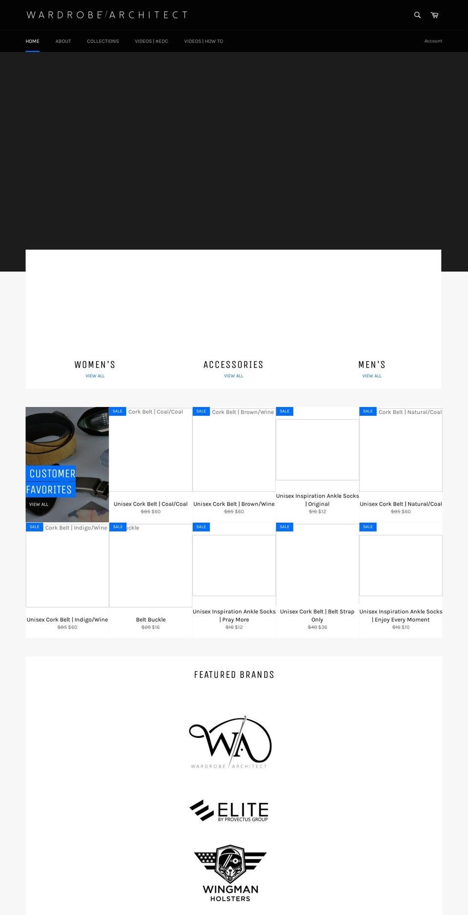 mywardrobearchitect.com shopify website screenshot