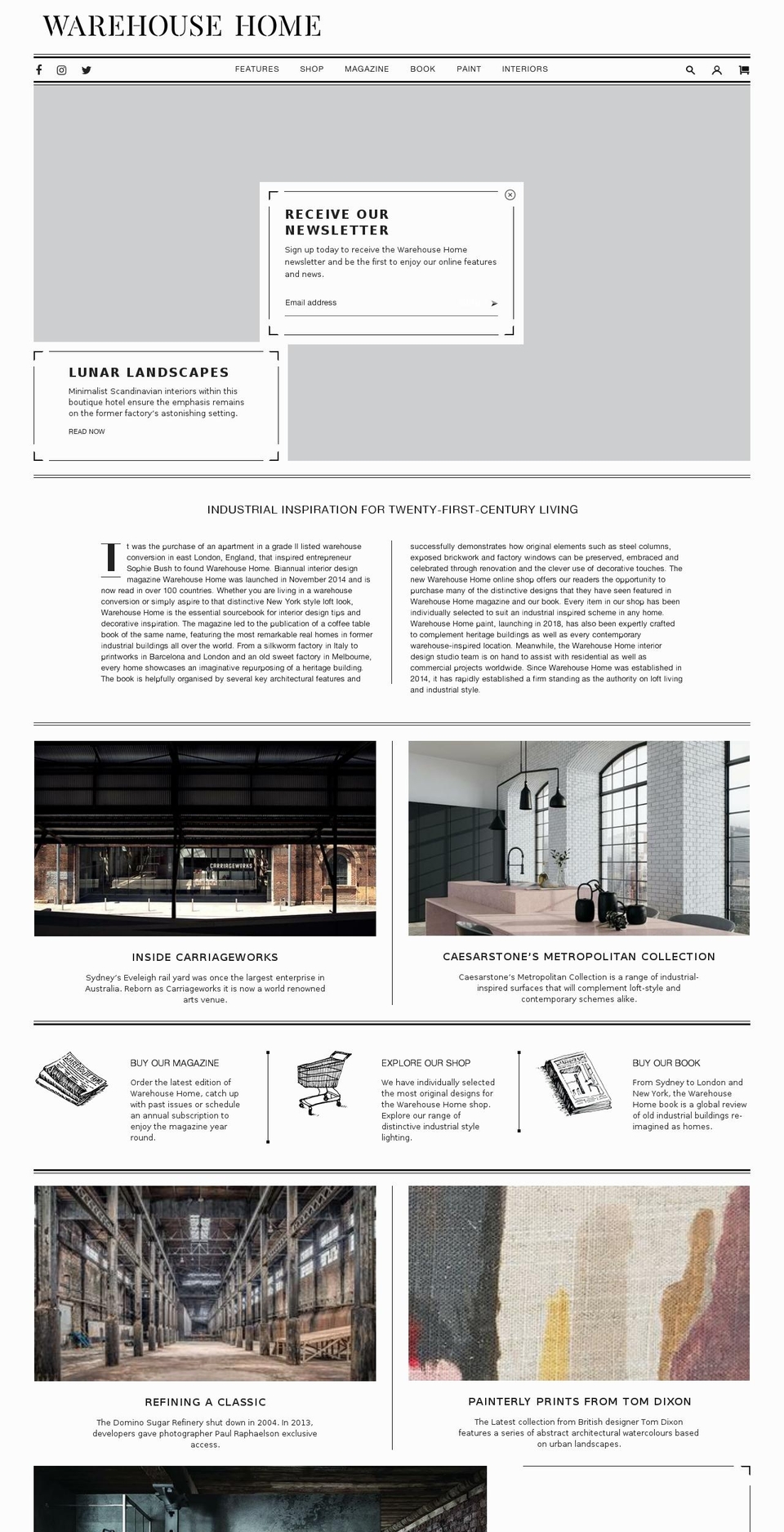 mywarehousehome.com shopify website screenshot