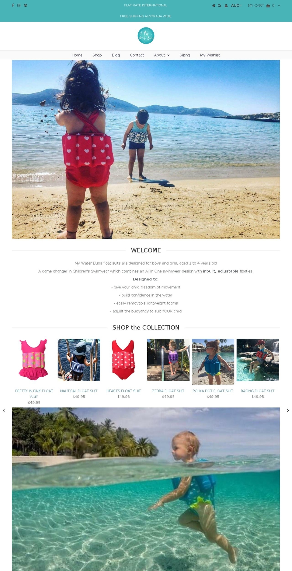 mywaterbubs.com shopify website screenshot