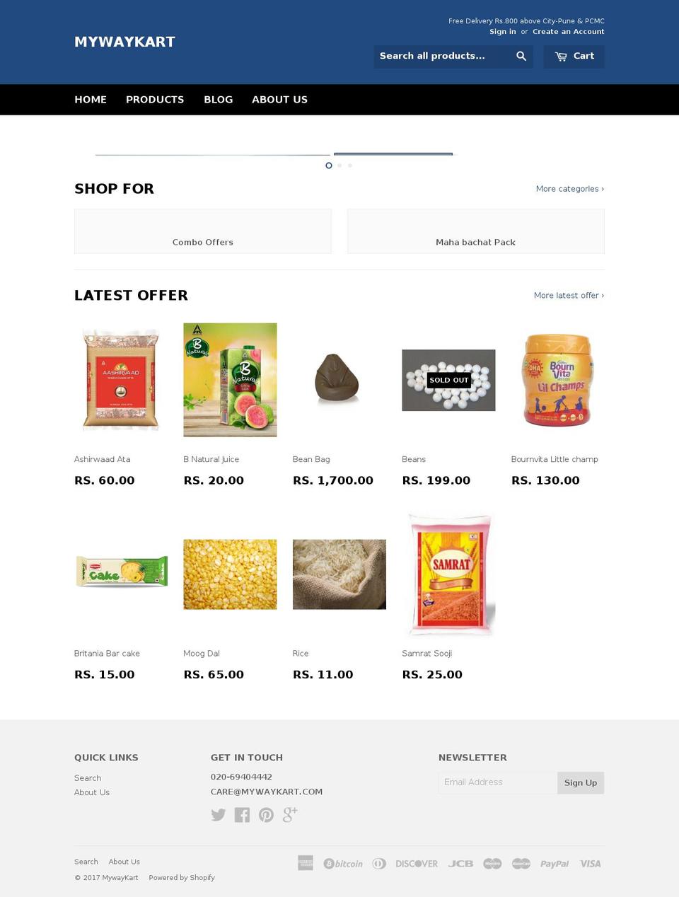 mywaykart-2.myshopify.com shopify website screenshot