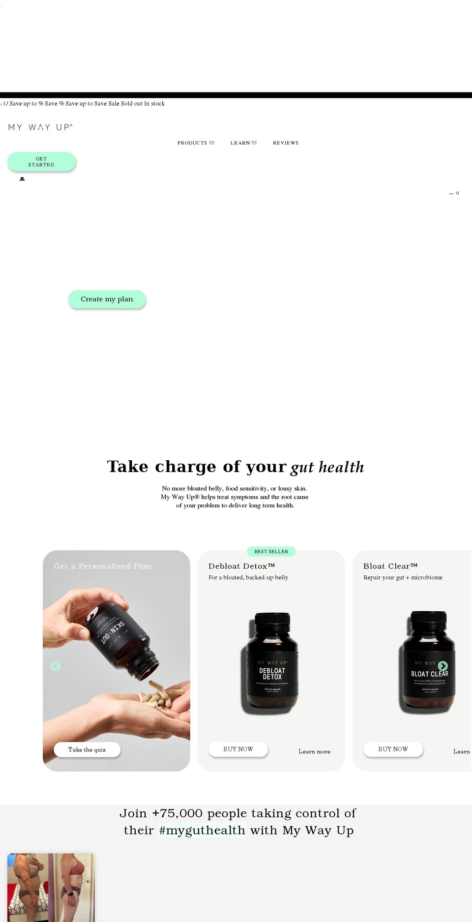 mywayup.com shopify website screenshot