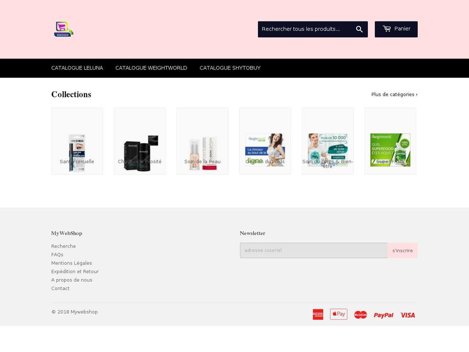 mywebshop.fr shopify website screenshot