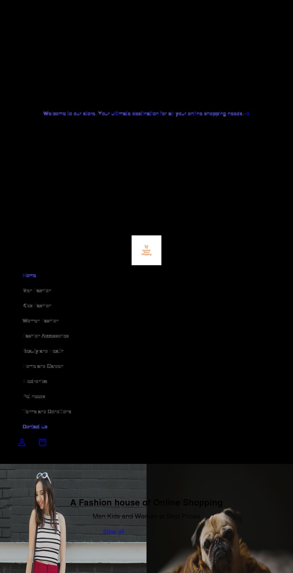 mywebstoreshopping.com shopify website screenshot