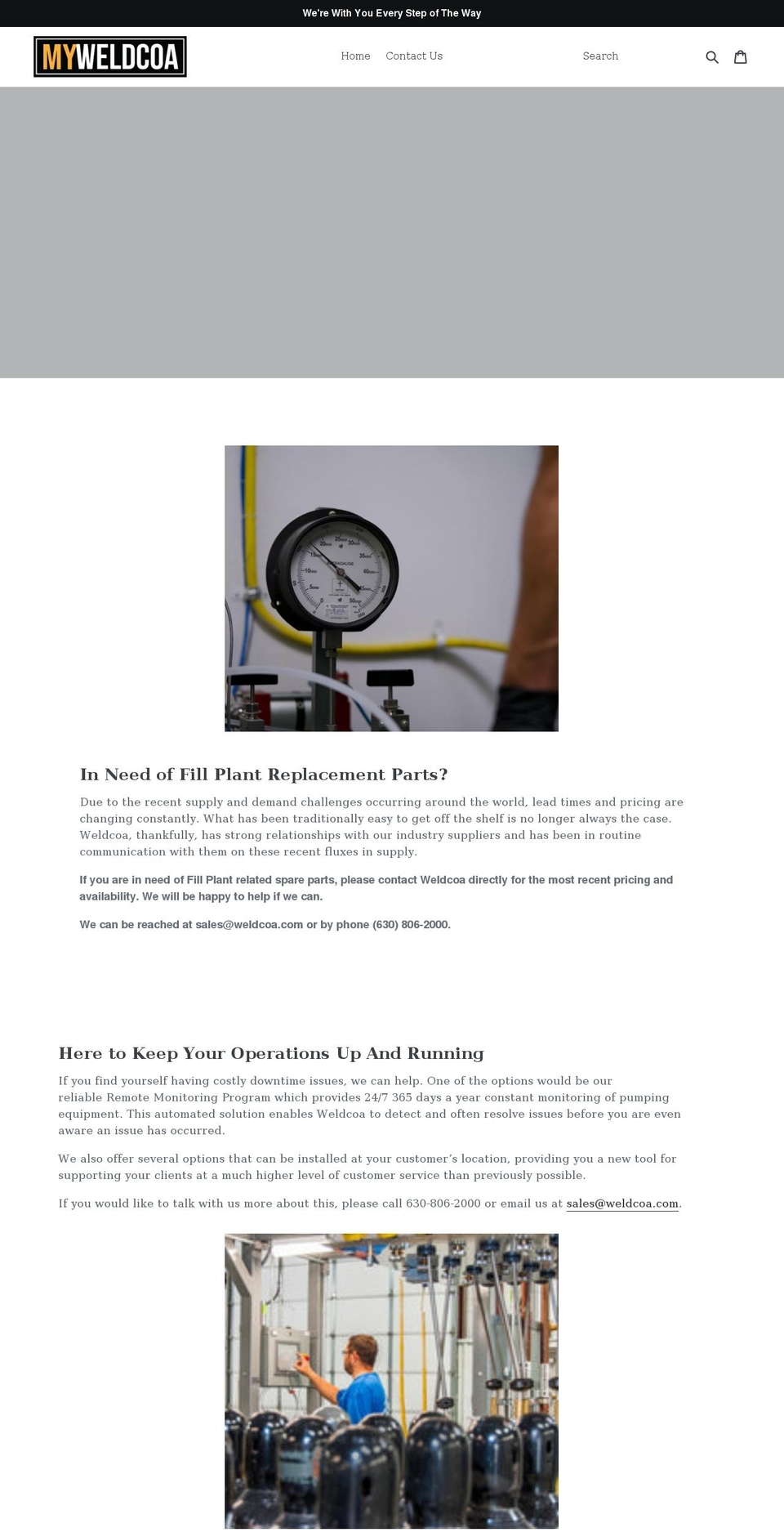 myweldcoa.com shopify website screenshot