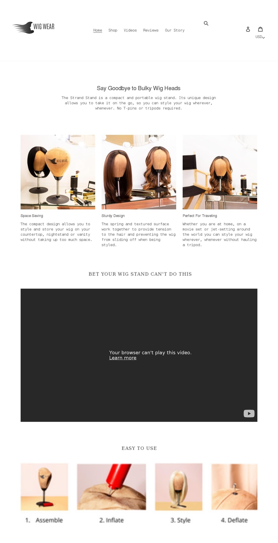 mywigwear.com shopify website screenshot