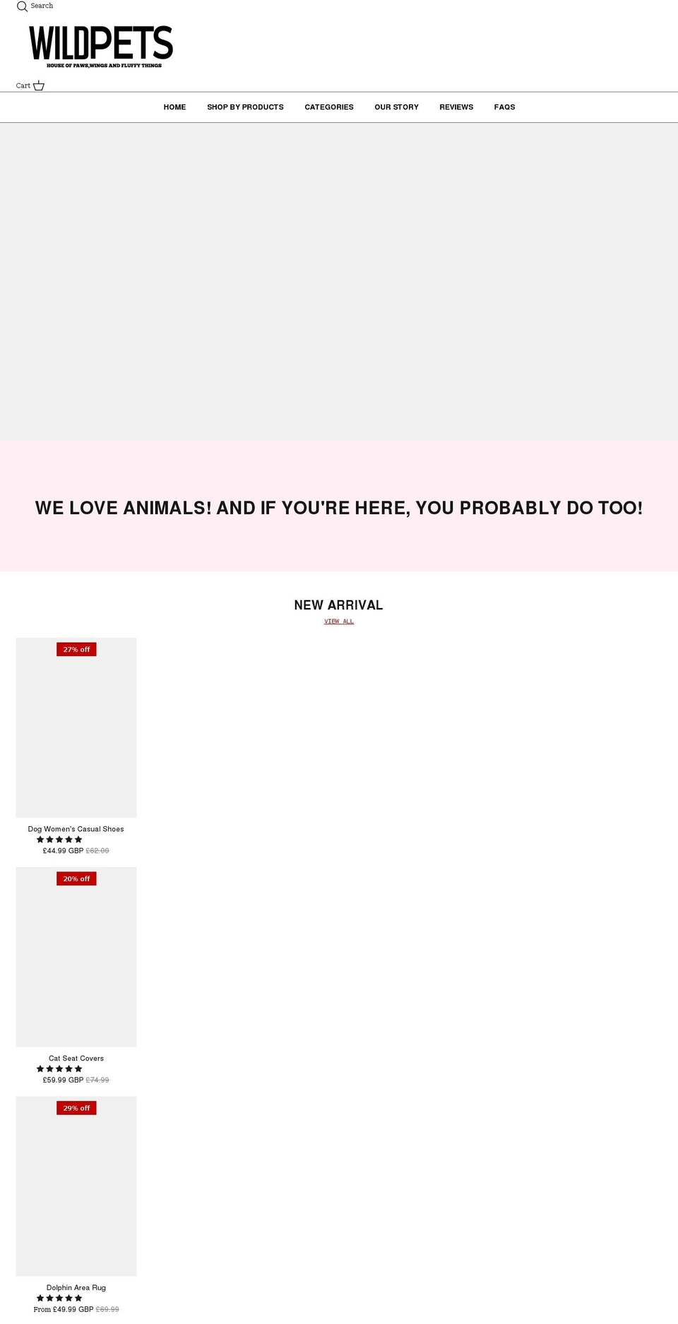 mywildpets.com shopify website screenshot