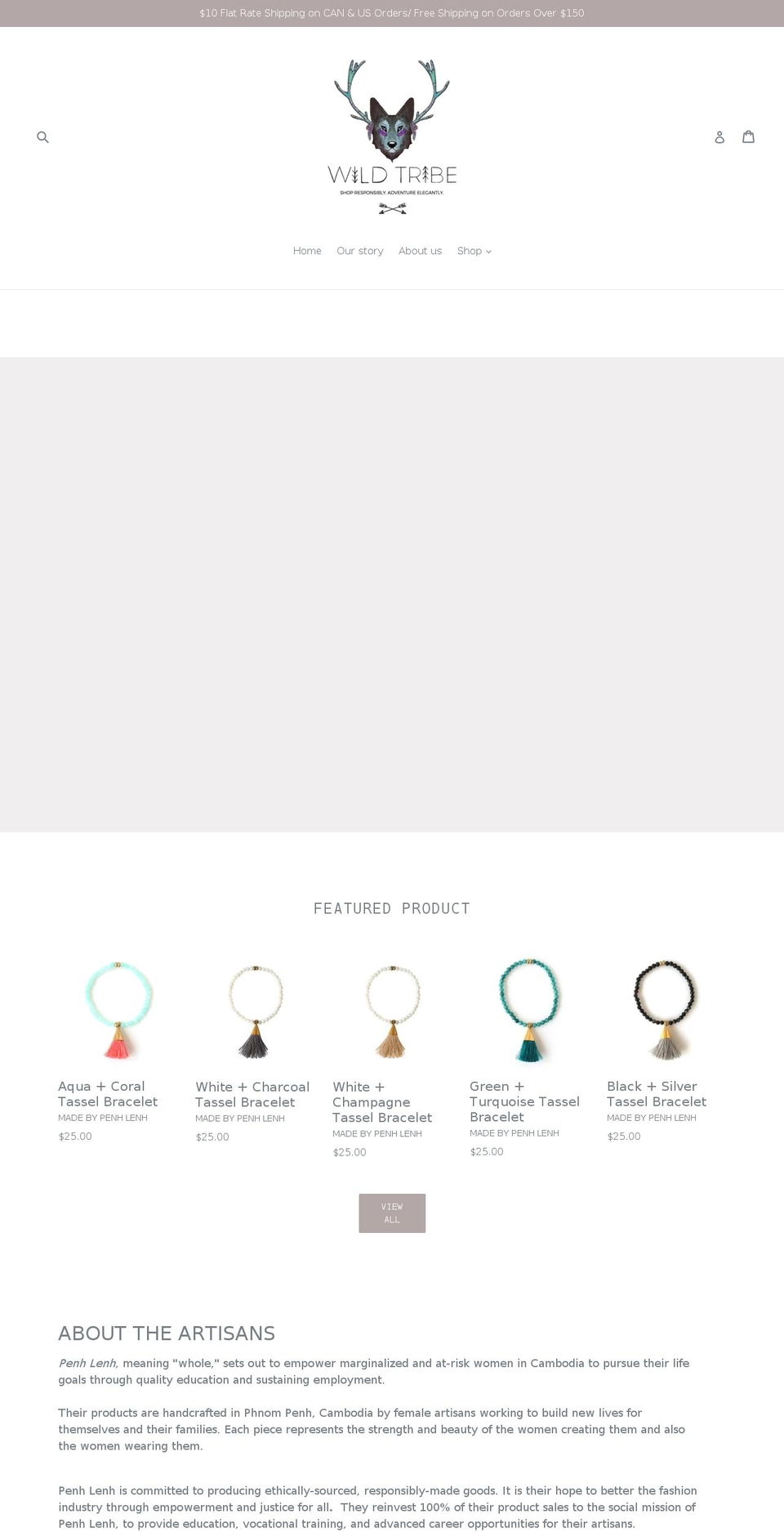 mywildtribe.com — Shopify storefront screenshot