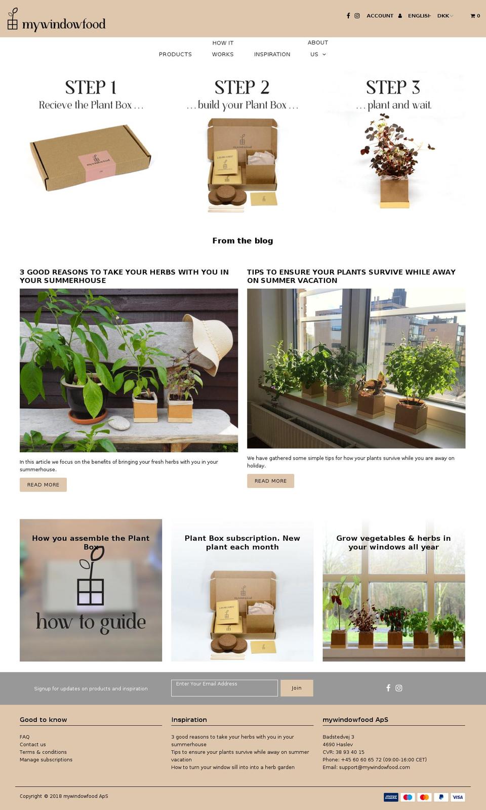 mywindowfood.com shopify website screenshot