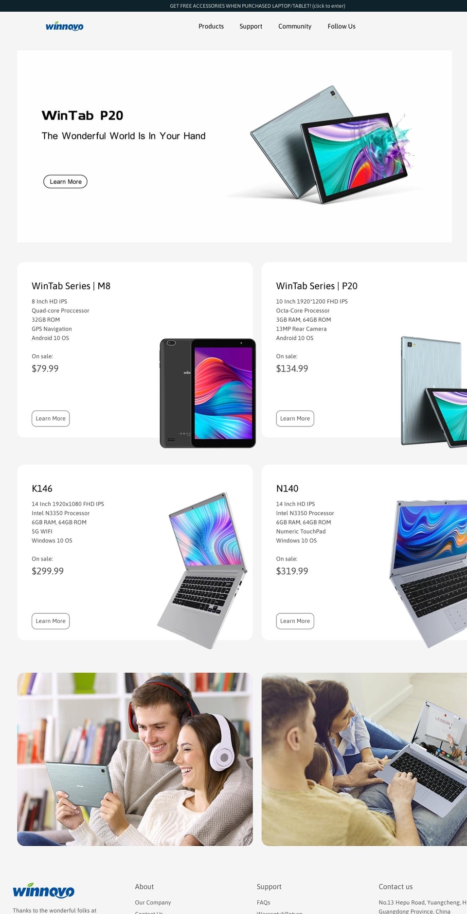 mywinnovo.com shopify website screenshot