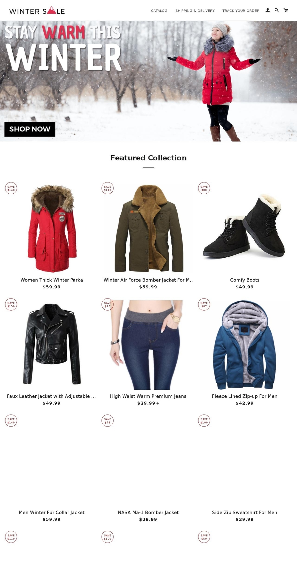 mywintershop.com — Shopify storefront screenshot