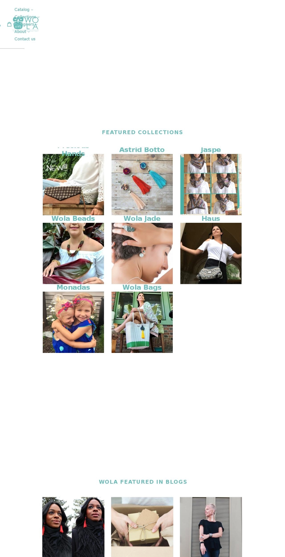 mywola.com — Shopify storefront screenshot