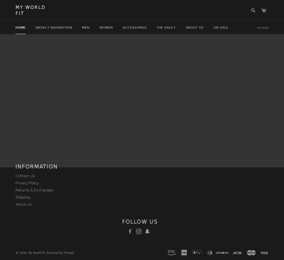 myworldfit.com shopify website screenshot