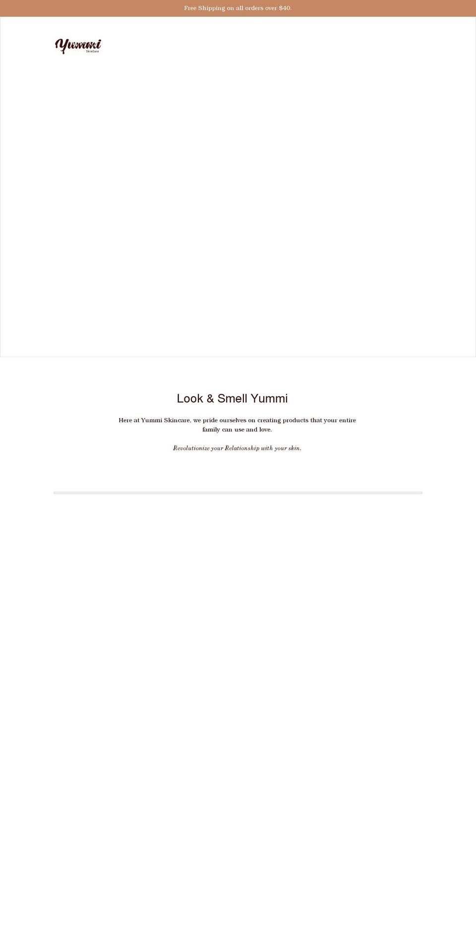 myyummiskincare.com shopify website screenshot