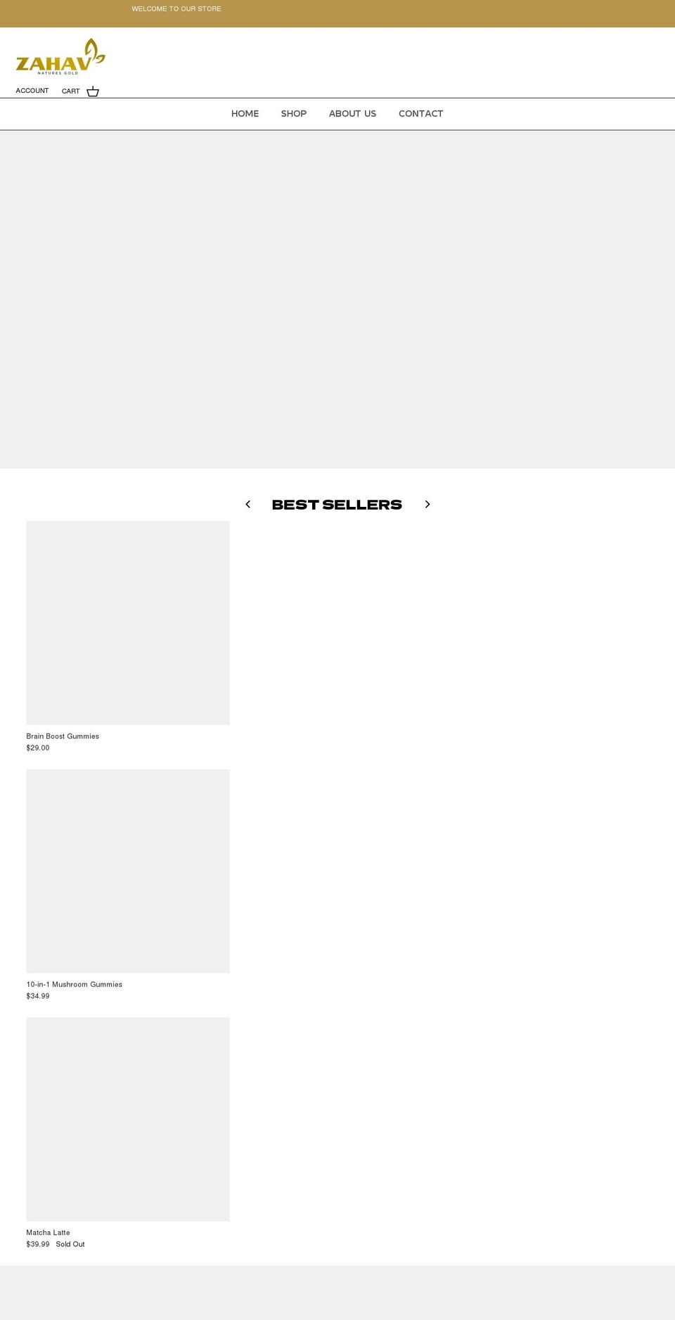 myzahav.com shopify website screenshot