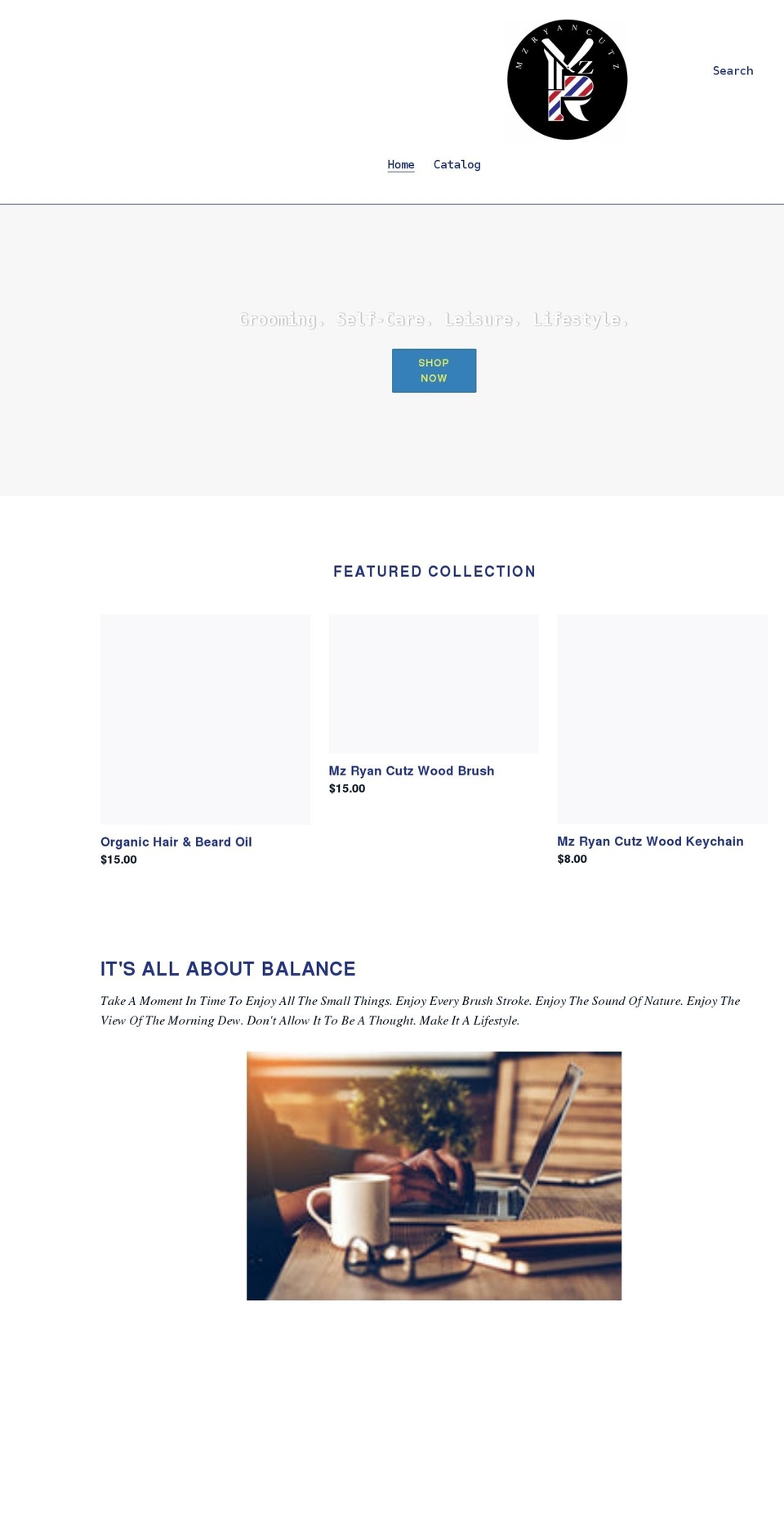 mzryancutz.com shopify website screenshot