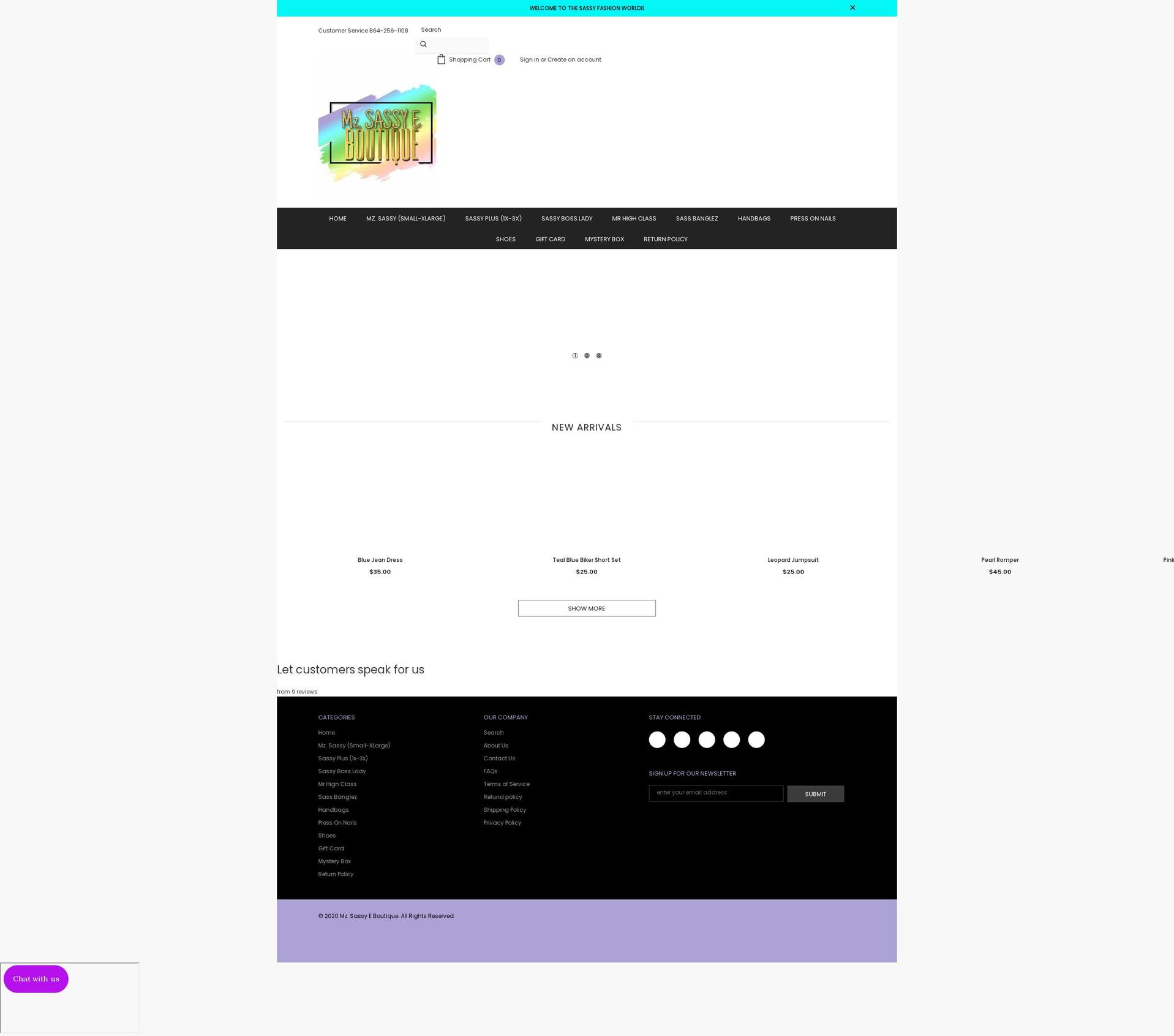 mzsassyeboutique.com shopify website screenshot