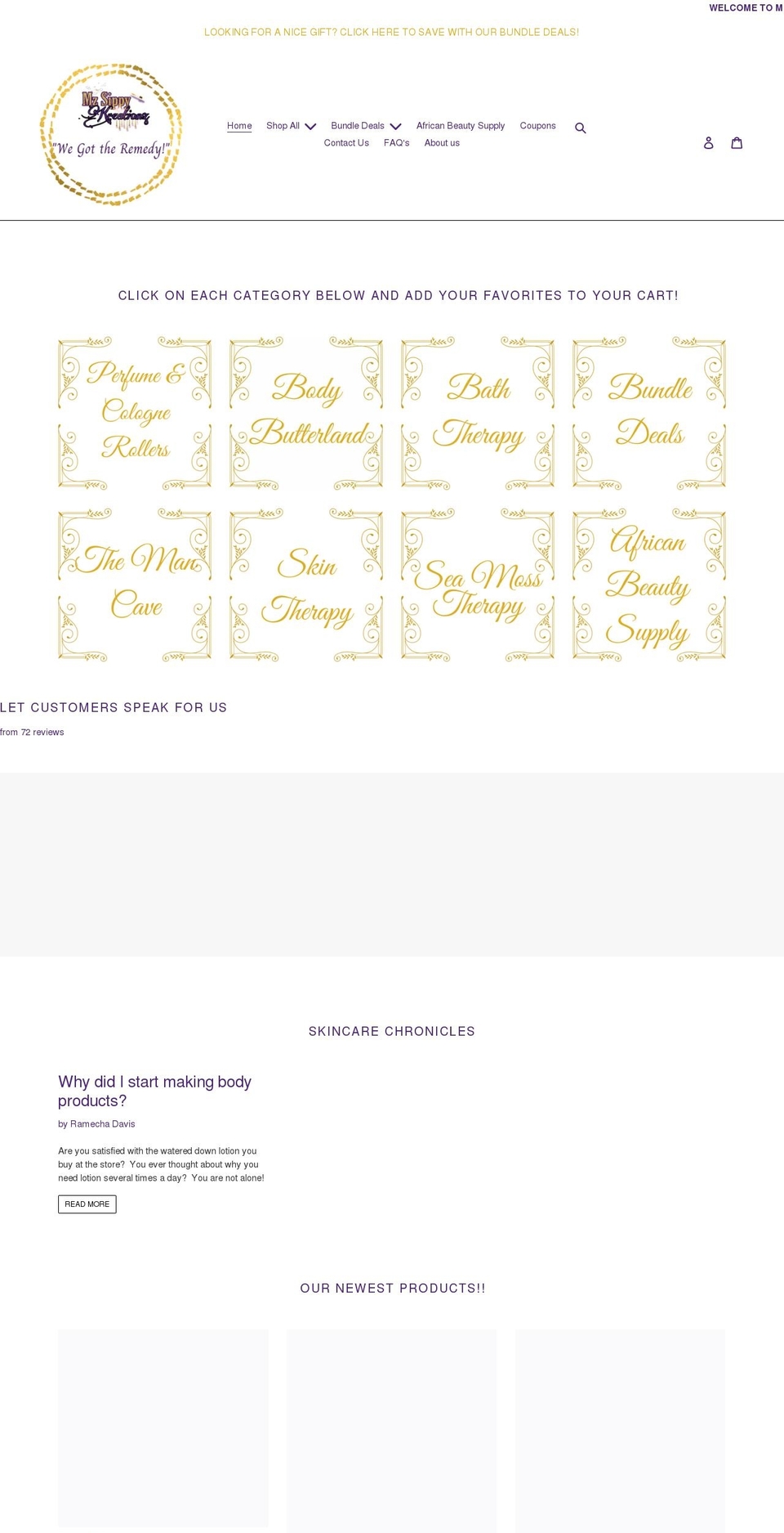 mzsippyk.com shopify website screenshot