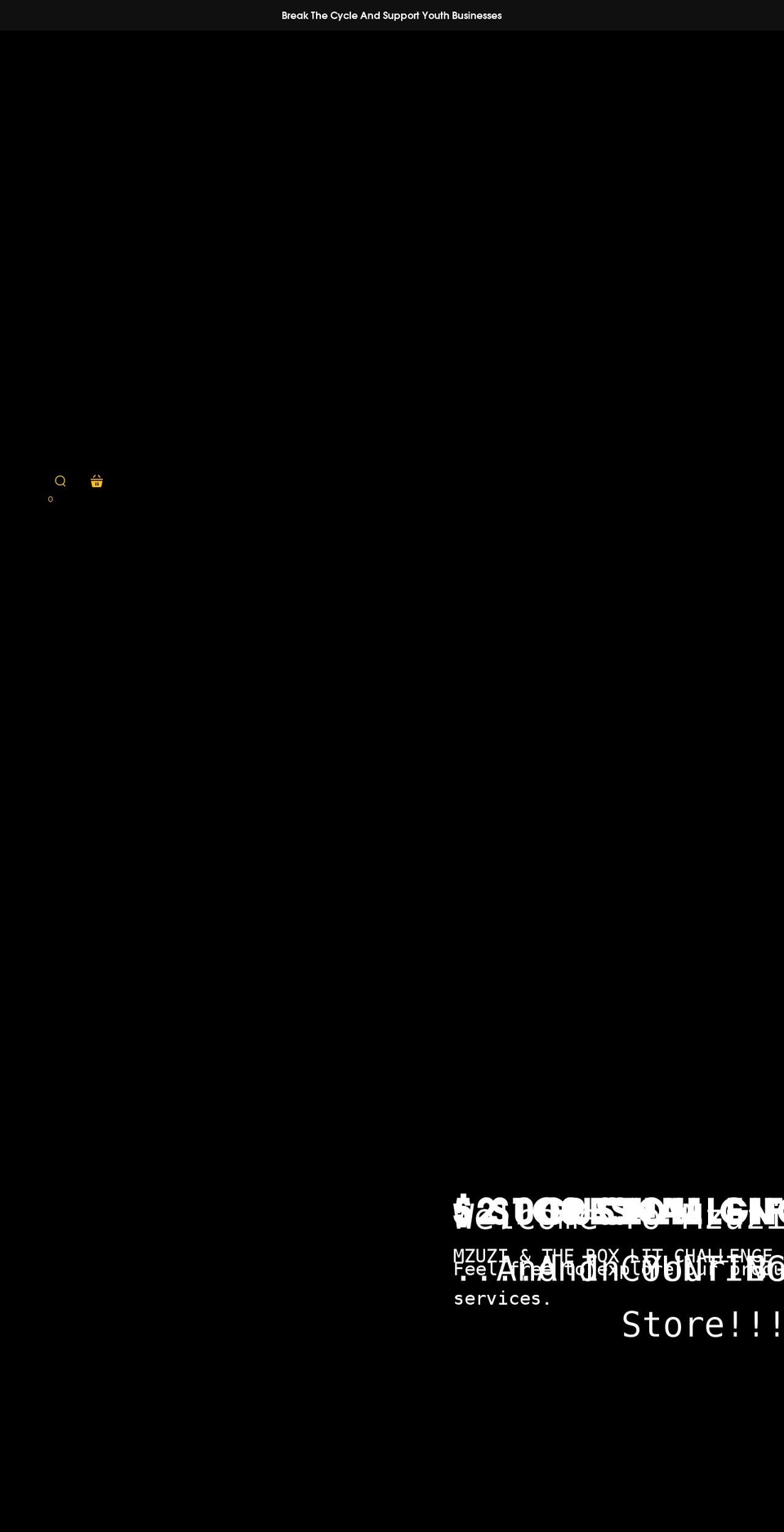 mzuzi.org shopify website screenshot